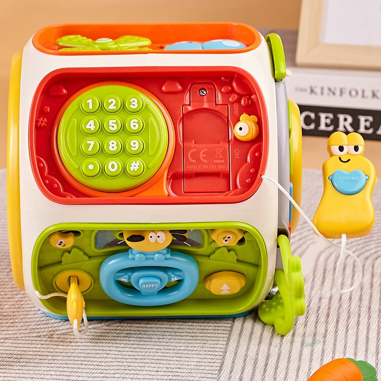 9-in-1 Sensory Cube: Musical Baby Drum & Brain Gym (0-18M)