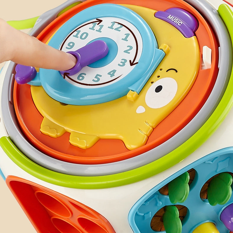 9-in-1 Sensory Cube: Musical Baby Drum & Brain Gym (0-18M)