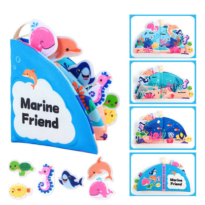 Baby's Chew-Proof Tear-Resistant Cloth Book for Early Learning