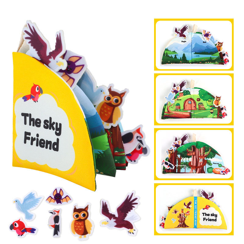 Baby's Chew-Proof Tear-Resistant Cloth Book for Early Learning