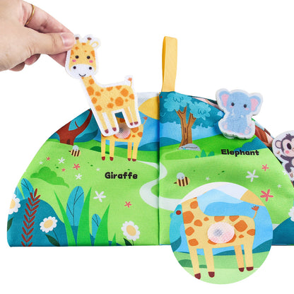 Baby's Chew-Proof Tear-Resistant Cloth Book for Early Learning