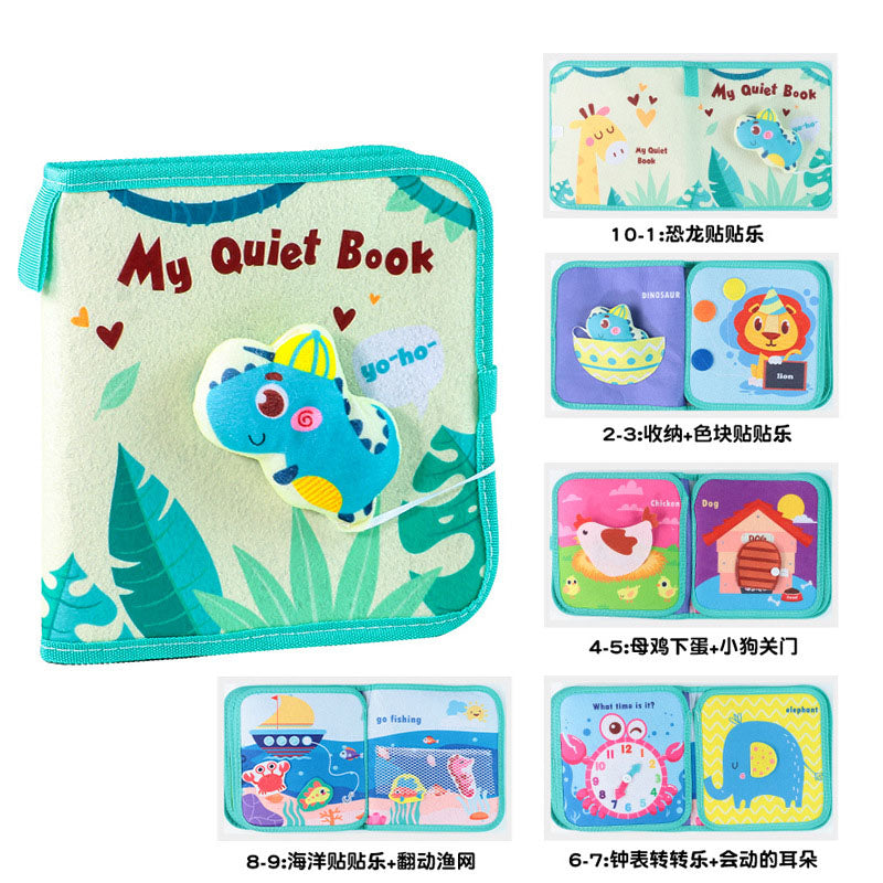 Baby's Chew-Proof Tear-Resistant Cloth Book for Early Learning
