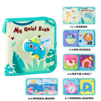 Baby's Chew-Proof Tear-Resistant Cloth Book for Early Learning