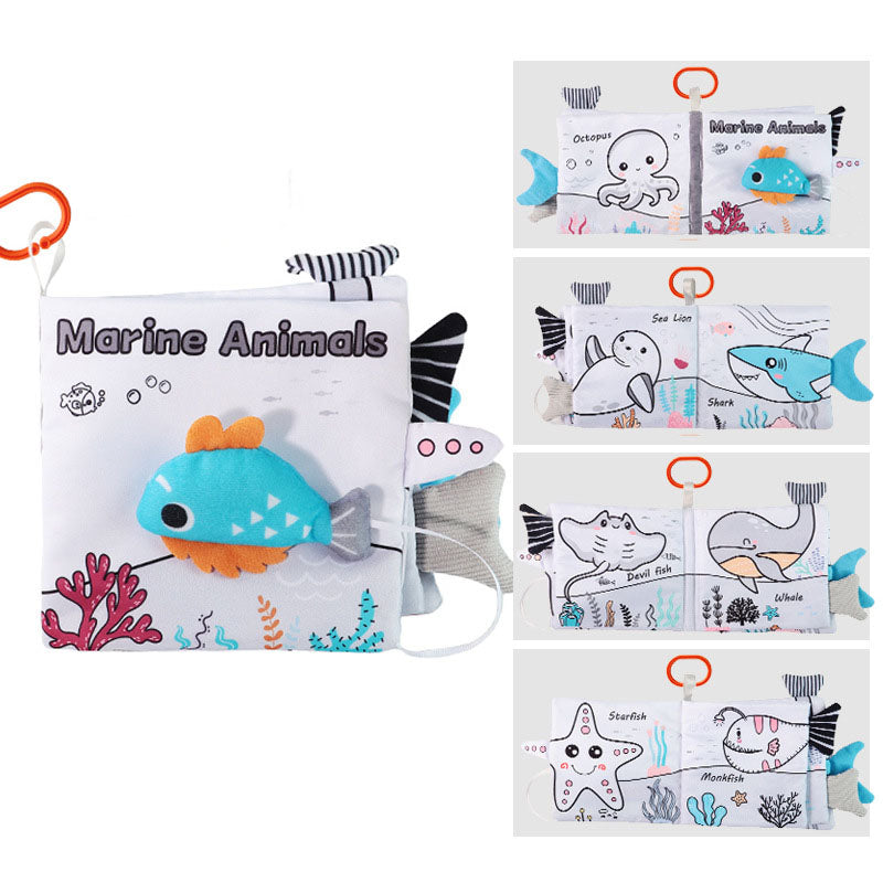 Baby's Chew-Proof Tear-Resistant Cloth Book for Early Learning