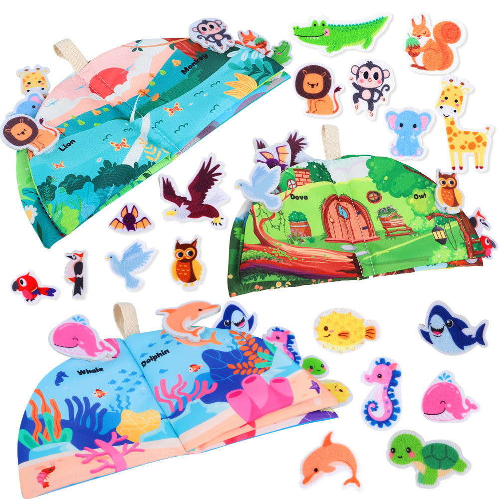 Baby's Chew-Proof Tear-Resistant Cloth Book for Early Learning