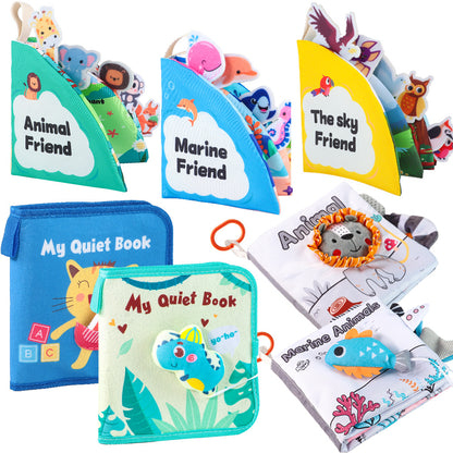 Baby's Chew-Proof Tear-Resistant Cloth Book for Early Learning