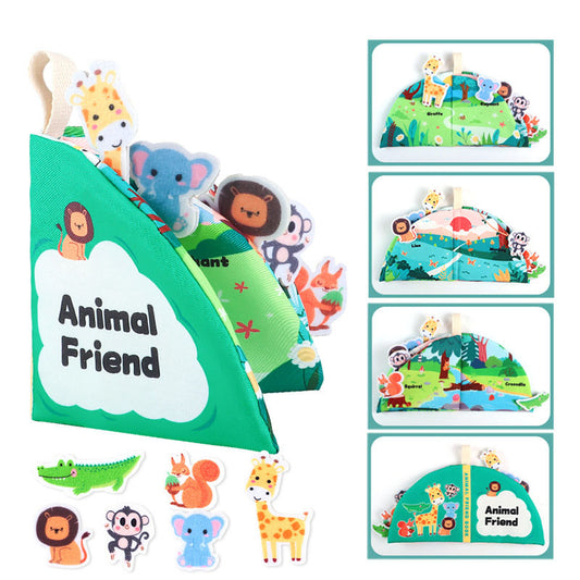 Baby's Chew-Proof Tear-Resistant Cloth Book for Early Learning