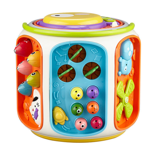 9-in-1 Sensory Cube: Musical Baby Drum & Brain Gym (0-18M)