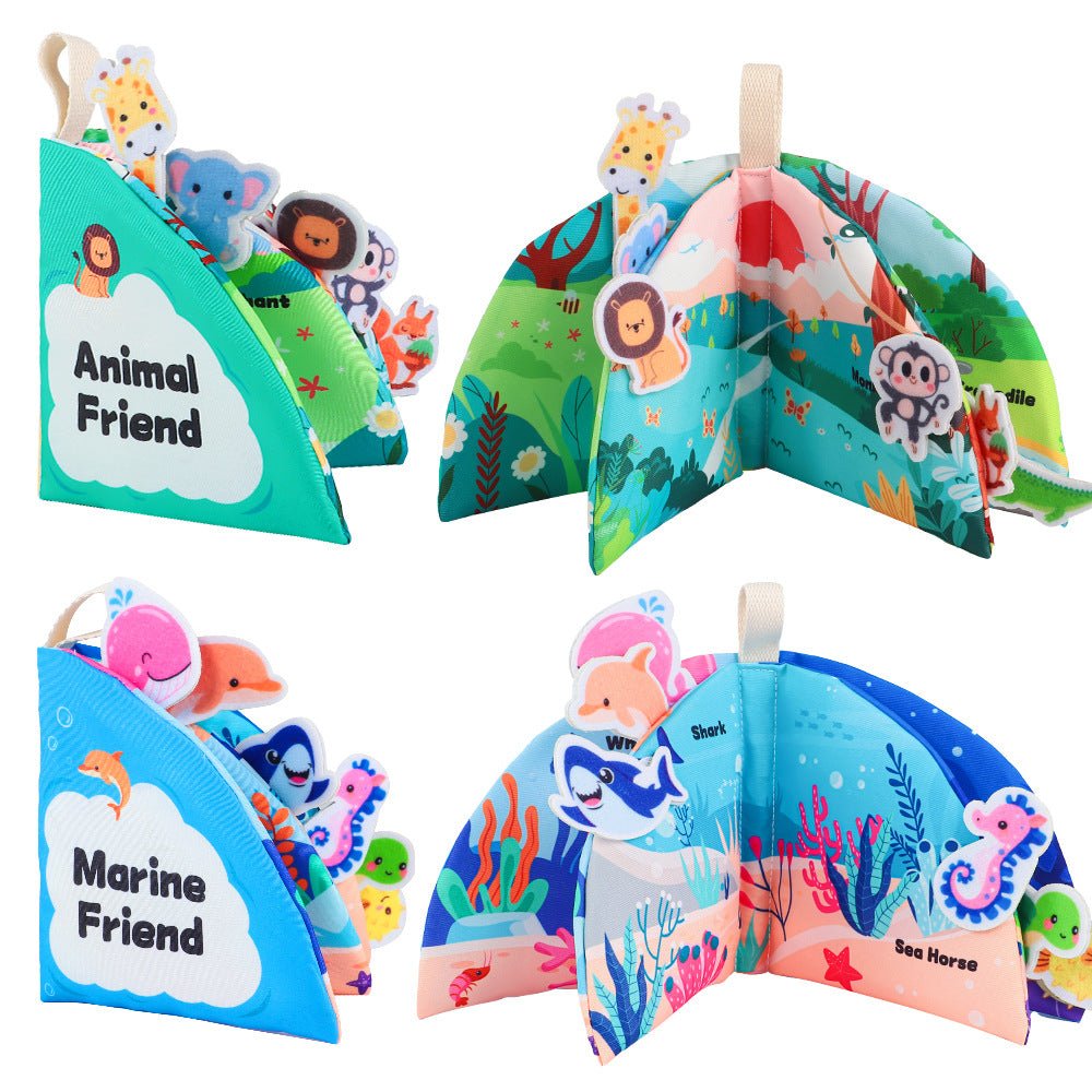Baby's Chew-Proof Tear-Resistant Cloth Book for Early Learning